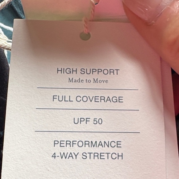 Title Nine /Carve design Black Floral Tankini top with Cross Straps & rouched ti - Picture 8 of 9